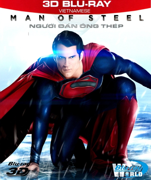 Z041 - Man Of Steel  - NGƯỜI ĐÀN ÔNG THÉP 3D 50G (DTS-HD MA 7.1) 